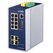 Planet PLANET IGS-5225-8P4S switch-uri Gestionate L2+ Gigabit Ethernet (10/100/1000) Power over Ethernet (PoE) Suport Albastru, Argint