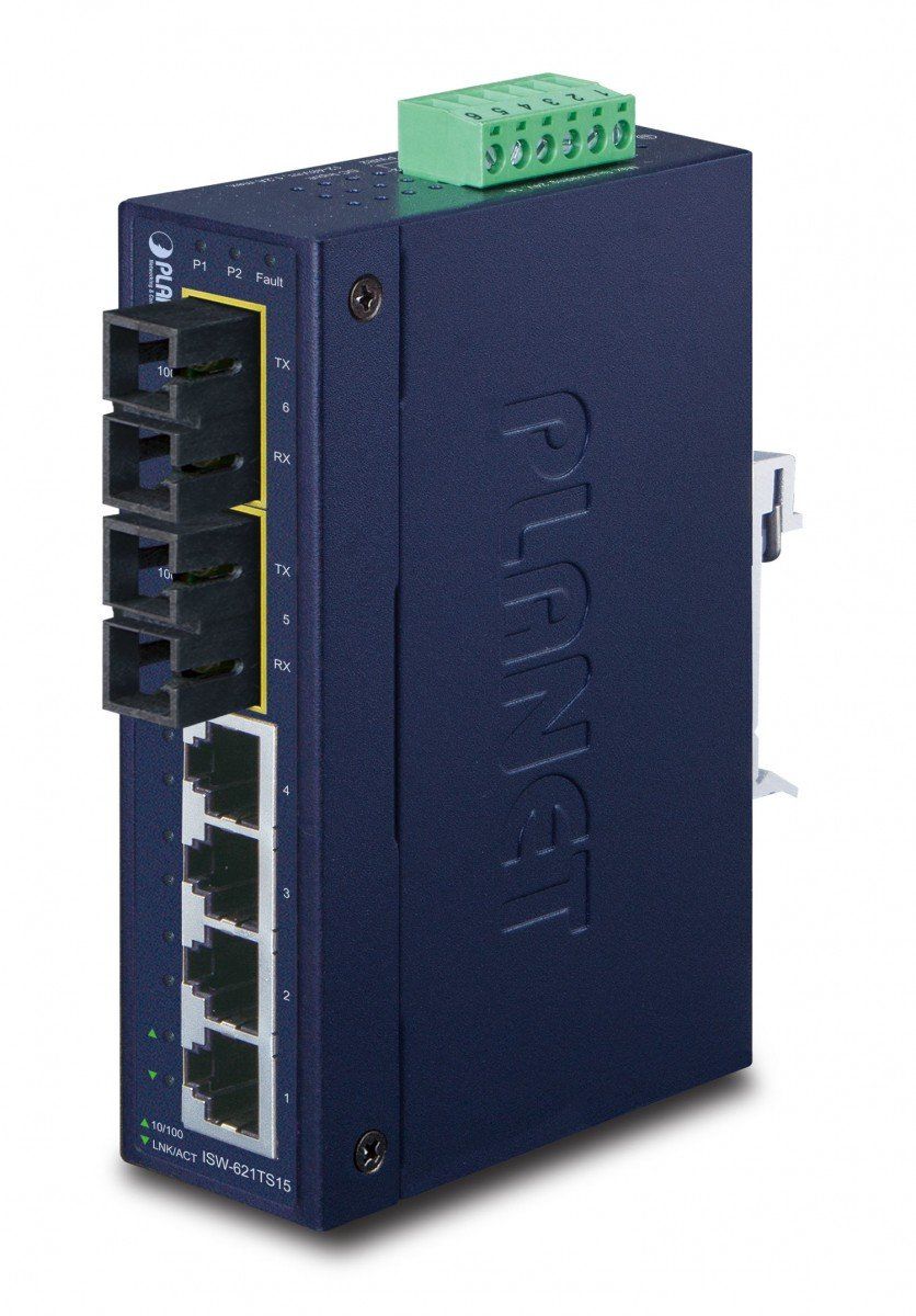 Planet PLANET ISW-621TS15 switch-uri Fara management L2 Fast Ethernet (10/100) Albastru