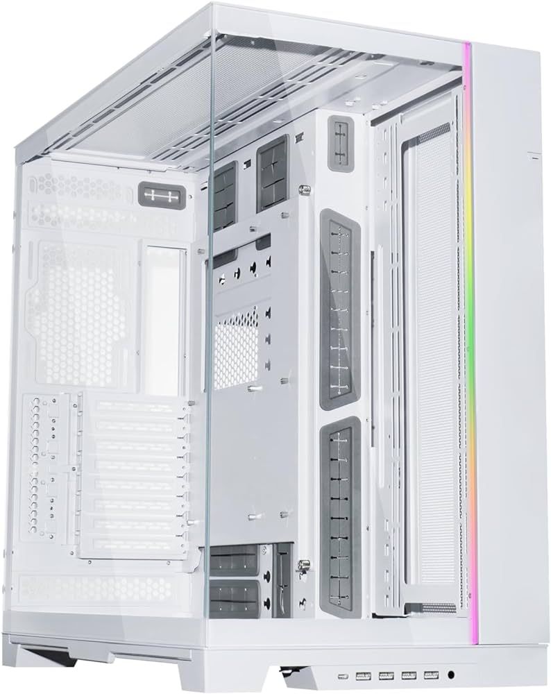 Carcasa PC LIAN LI O11 Dynamic EVO XL Big-Tower - white, Tempered Glass, no preinstalled fans, E-ATX
