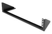 2U vertical wall mounting bracket 105 x 504 x 151 mm, black