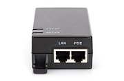 Gigabit Ethernet PoE Injector, 802.3af Power Pins:4/5(+),7/8(-), 15.4W