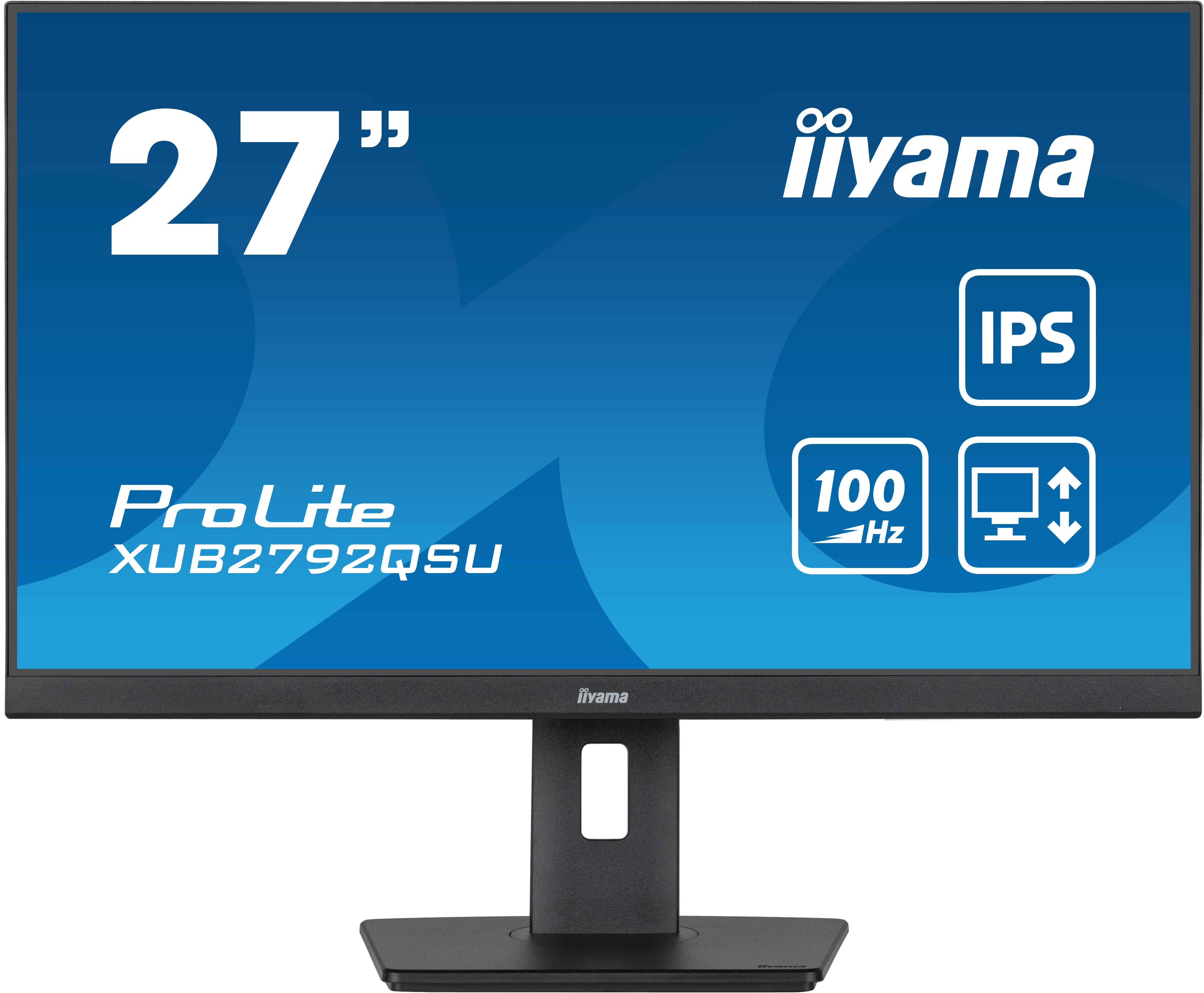 Monitor 27 inch LED IIyama ProLite XUB2792QSU-B6 2560 x 1440 pixeli, 100 Hz, 0.4 ms, Negru