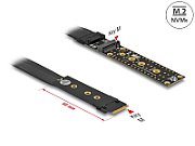 DELOCK RISER CARD M.2 KEY M EXTENSION NVME WITH 20 CM CABLE