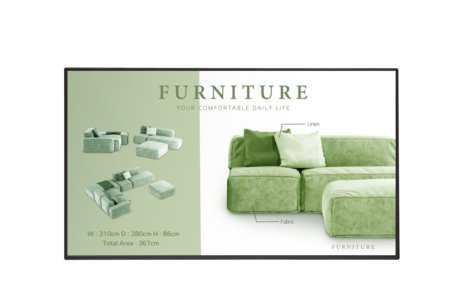 LG 55UM5N-H Signage Display 55inch IPS UHD 500cd/m2 1.100:1 WebOS speaker