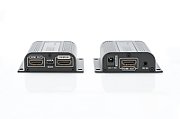HDMI Extender Set, 50 m over network cable (CAT 6/6a/7), EDID, 1x HDMI loop out, FHD, 1080p