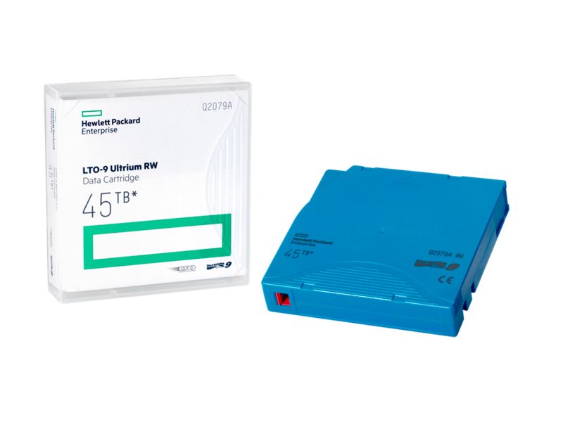 HPE LTO-9 Ultrium 45TB RW Non Custom Labeled 20 Data Cartridges with Cases