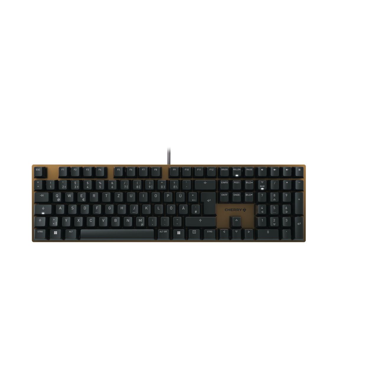 CHERRY Keyboard KC 200 MX MX2A BROWN [DE] white/silver MX2A BROWN Switch