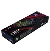 LORGAR Azar 514, Wired mechanical gaming keyboard, RGB backlight, 1680000 colour variations, 18 modes, keys number: 104, 50M clicks, linear dream switches, spring cable up to 3.4m, ABS plastic+metal, magnetic cover, 450*136*39mm, 1.17kg, black, EN layout