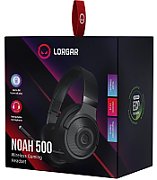 LORGAR Noah 500, Wireless Gaming headset with microphone, JL7006, BT 5.3, battery life up to 58 h (1000mAh), USB (C) charging cable (0.8m), 3.5 mm AUX cable (1.5m), size: 195*185*80mm, 0.24kg, black