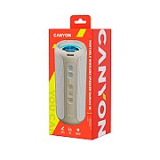 CANYON OnMove 15, Bluetooth speaker,Beige, IPX6,2*20W,7.4V 2600mah battery, EQ,TWS,AUX,Hand-free