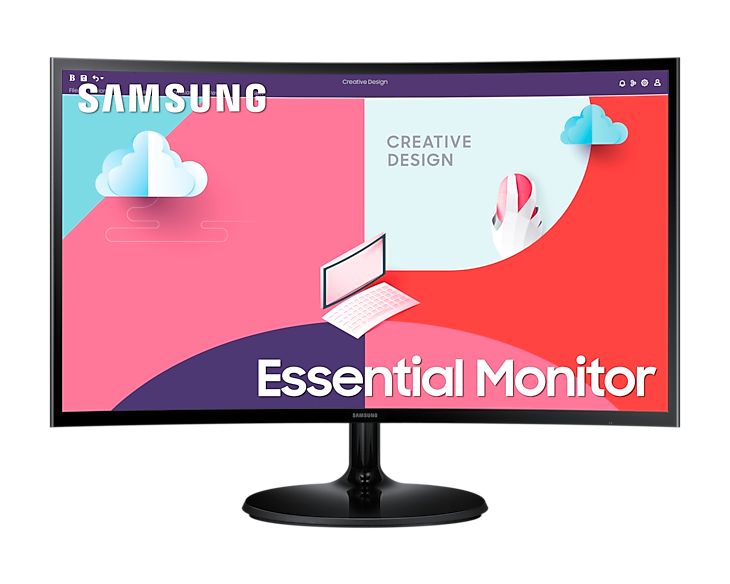 Monitor 27 inch LED Samsung LS27C360EAUXEN 1920 x 1080 pixeli, 75 Hz, 5 ms, Negru