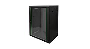 16U wall mounting cabinet, Dynamic 789x600x450 mm, color black (RAL 9005)