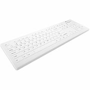 CHERRY Keyboard AK-C8112 Medical wireless sealed [DE] black IP68 kabellos, vollversiegelt, IP68