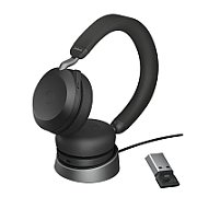 JABRA Evolve2 75 Link380a UC Stereo Stand Black