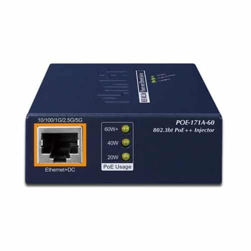 Planet PLANET POE-171A-60 switch-uri Gigabit Ethernet (10/100/1000) Power over Ethernet (PoE) Suport Albastru