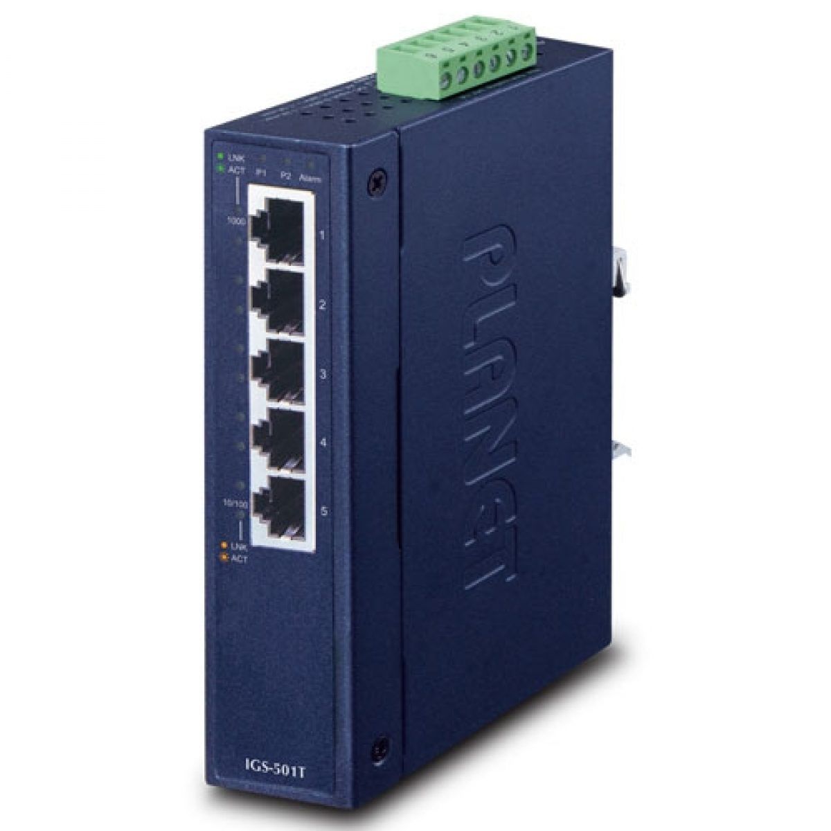 Planet PLANET IGS-501T switch-uri Fara management Gigabit Ethernet (10/100/1000) Albastru
