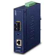 PLANET IP30 Industrial 10/100/1000BA convertoare media pentru rețea 1000 Mbit/s Albastru