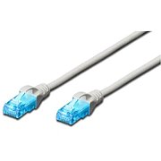 CAT 5e U-UTP patch cord, PVC AWG 26/7, length 0.5 m, white