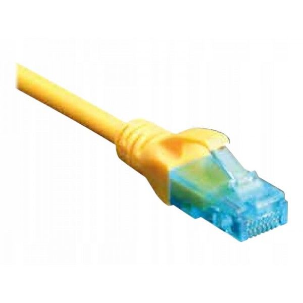CAT 5e U-UTP patch cord, PVC AWG 26/7, length 1.5 m, color yellow