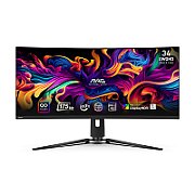 Monitor 34 inch LED MSI MAG 341CQP QD 3440 x 1440 pixeli, 175 Hz, 0.03 ms, Negru