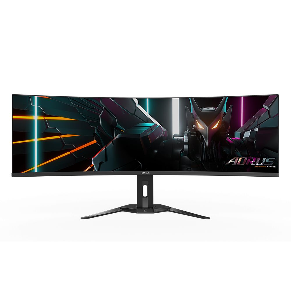 Gigabyte Gigabyte monitor gaming 49 , display 1,196.7 x 339.2 mm, Backlight Edge, Anti-glare, Rezolutie:  5120 x 1440(DQHD, Luminozitate: 250 cd/m2(TYP), Contrast: 1500000:1, Unghi vizualizare: 178°(H)/178°(V), timp raspuns: 0.03ms GTG, rata refresh: 144Hz, Interfata: 2 x HDMI, 1 x Display port, 1 x USB-C, 2