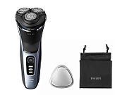 Aparat de ras PHILIPS Seria3000 S3243/12, Wet&Dry, autonomie 60 min, 3 elemente de taiere, albastru