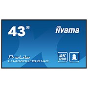 IIYAMA LH4360UHS-B1AG 43inch 3840x2160 UHD VA panel Haze 25perc 500cd/m Landscape and Portrait Wallmount Included