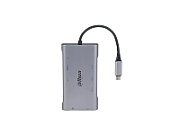 dAHUA 9 IN 1 USB 3.1 Type-C to USB 3.0 + HDMI + RJ45 + VGA + SD/TF +PD Docking Station, intrare: USB 3.1 Type-C, Iesire: 3 * USB 3.0, 1 * HDMI, 1 * VGA, 1 * RJ45, 1 * SD, 1 * TF, 1 * PD, 1 × VGA supporta 1920 × 1080@ 30 Hz, 1 × RJ-45, suporta 10/100/1000 Mbps.