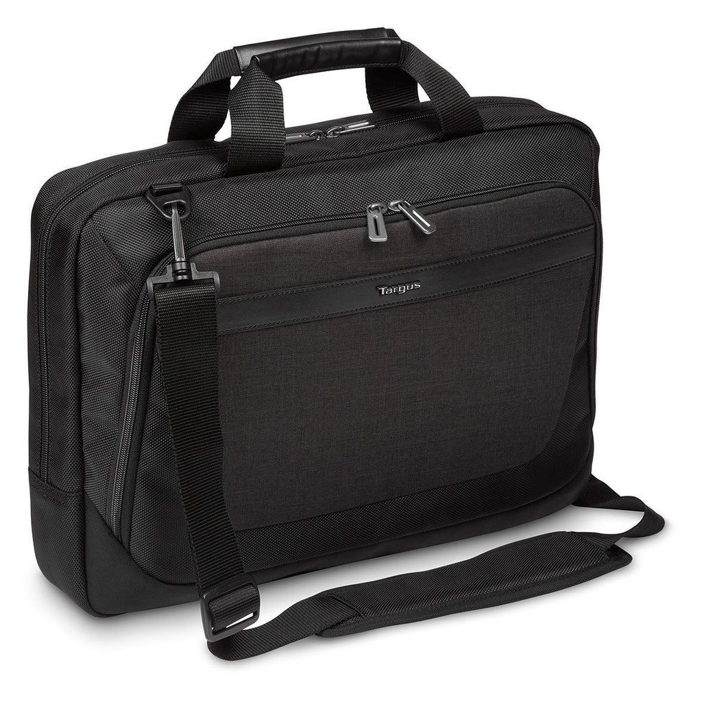 Geanta laptop Targus CitySmart, pentru laptopuri de 15.6  sau mai mici, material poliester, dimensiuni: 41 x 8 x 37 cm, dimensiune compartiment laptop: 38.7 x 2.5 x 26.5 cm, greutate 0.64 kg, negru