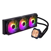 COOLER Cooler Master  MASTERLIQUID 360L CORE ARGB , racire lichid, skt. Intel LGA 1700/1200/115x, AMD AM5/AM4, radiator aluminiu, pompa , fan 3x120mm, 1750rpm, conector 4-pin PWM, ARGB, negru,  MLW-D36M-A18PZ-R1  (timbru verde 2 lei)