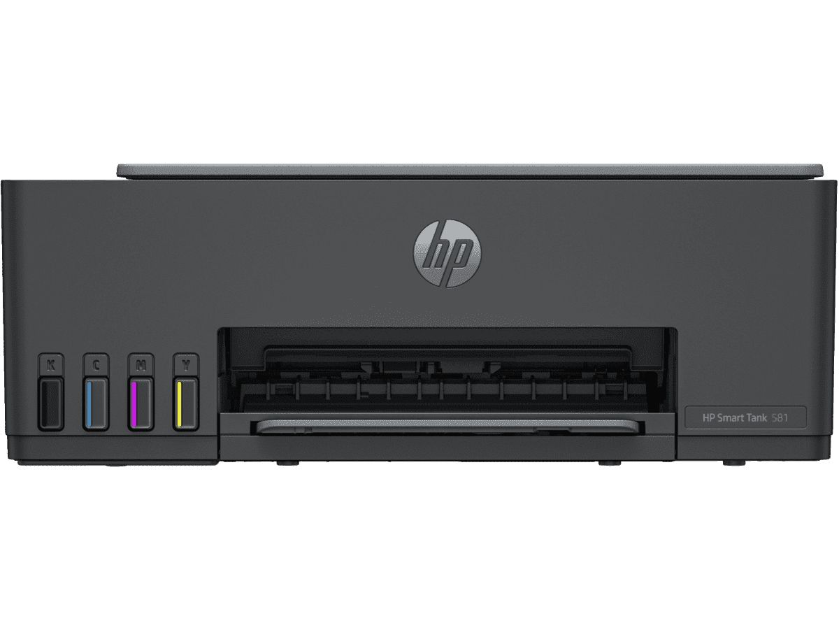 Imprimanta multifunctionala inkjet color HP Tank 581 AIO, A4, USB 2.0, Wi-Fi, 22 ppm negru, 12 ppm color