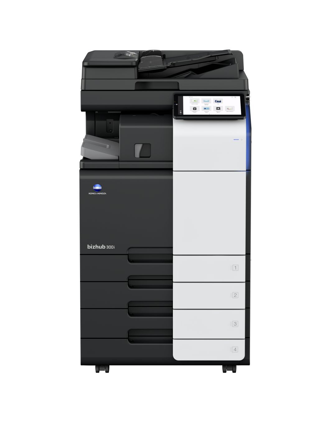 Imprimanta multifunctionala laser monocrom Konica Minolta bizhub 300i, A3, duplex, ADF, USB 2.0, 30 ppm