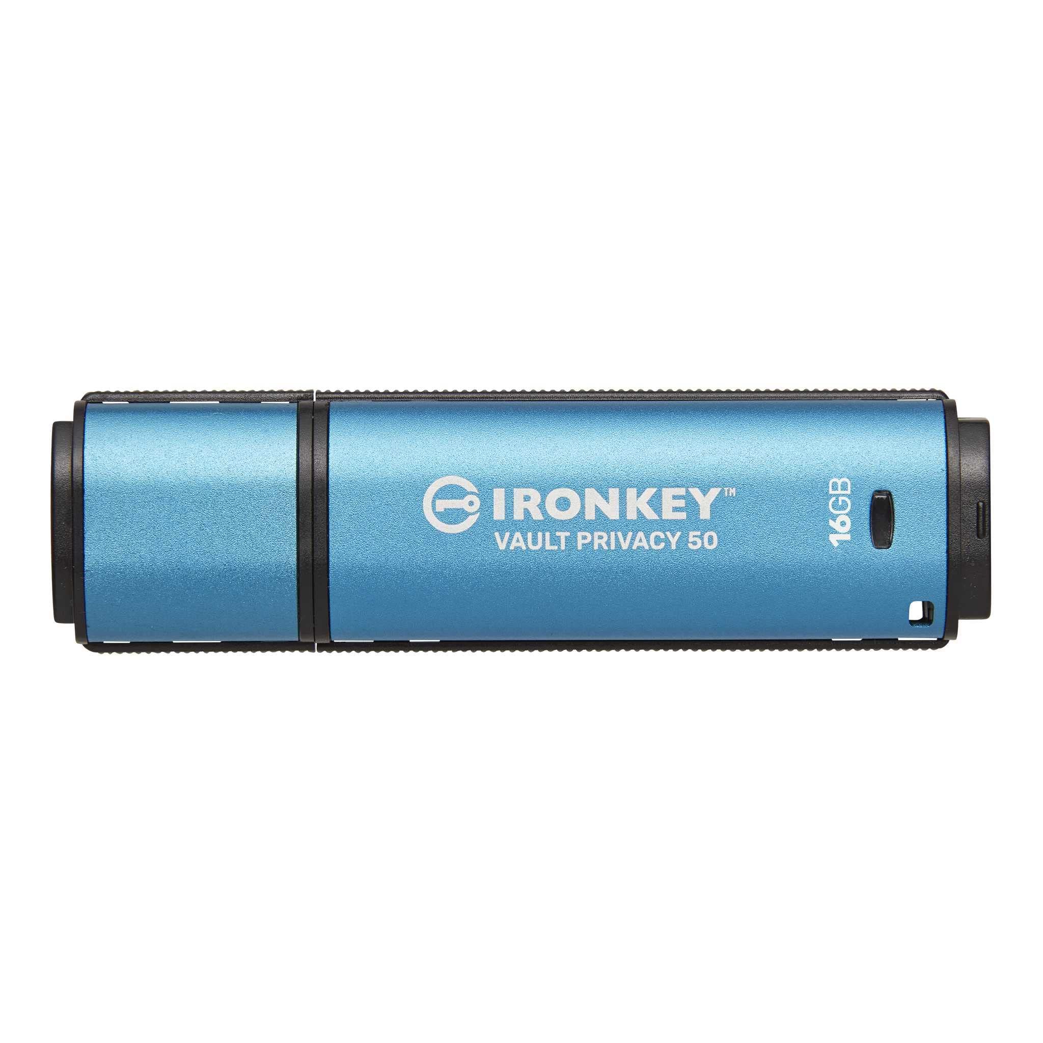 Kingston 16GB IronKey Vault Privacy 50 AES-256 Encrypted, FIPS 197 EAN: 740617329001