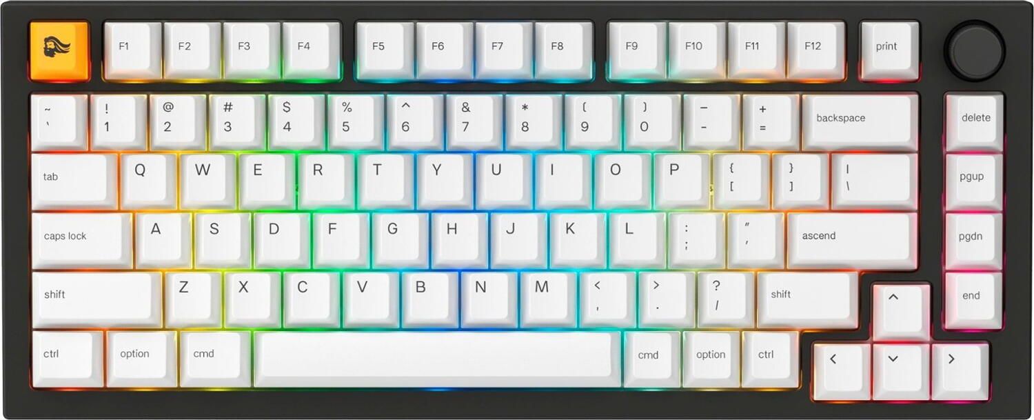 GMMK Pro Black Slate 75% TKL Keyboard - Pre built, ANSI layout - black