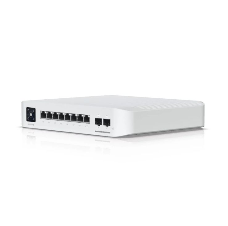 UBIQUITI Switch 8 porturi POE USW-PRO-8-POE-120W, Layer 3, Dimensiuni: 200 x 248 x 44 mm, Greutate: 2.1kg, Interfata: 8 x 10/100/1000Mbps, 2 x 10G SFP, 6 porturi POE, 2 porturi POE++, Capacitate switch: 56Gbps, buget POE: 120W.