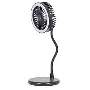 LAMPA BIROU LED Gembird, 3-in-1, incarcare wireless,  putere 10W, ventilator 3 viteze, alimentator USB neinclus, negru  TA-WPC10-LEDFAN-01  (timbru verde 0.18 lei)