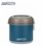 CASEROLA TERMICA 600 ML, LOCA, ALBASTRU, HEINNER