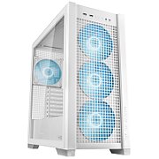 Carcasa ASUS GT302 TUF GAMING Mid Tower ARGB ALB, Tempered Glass, Sloturi Expansiune 8 (3 aditionale vertical), Drive Bays: 2x3.5 /2.5  2x2.5 , Ventilatoare Suportate: 7 (spate: 1x120mm sau 1x140mm fata: 3x140mm, sus: 3x120mm sau 3x140mm), Ventilatoare Incluse: 4 (spate: 1x140mm, fata: 3x140mm)