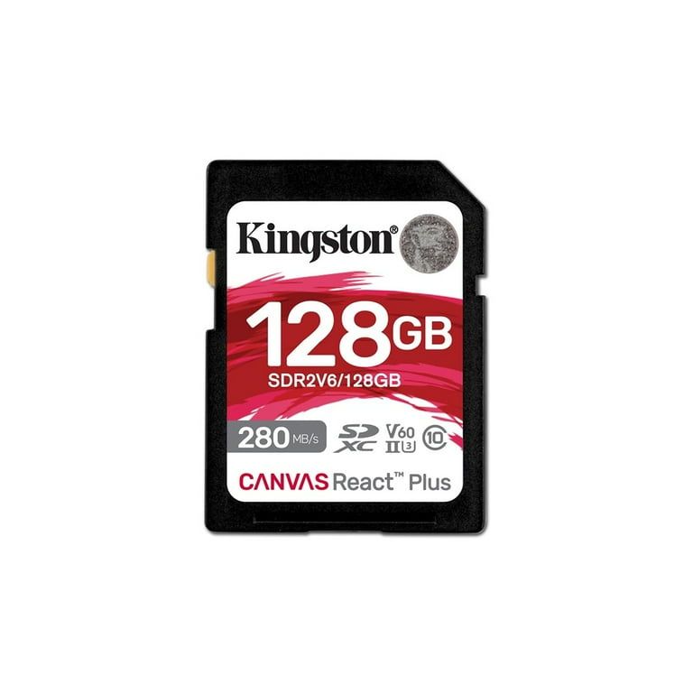 Card memorie KINGSTON SDXC Canvas React Plus Class 10 UHS-II 128GB