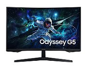 Monitor 27 inch LED Samsung Odyssey G5 G55C (2024) LS27CG552EUXEN 2560 x 1440 pixeli, 165 Hz, 1 ms, Negru