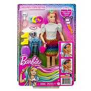 Leopard Rainbow Hair Doll BARBIE GRN81
