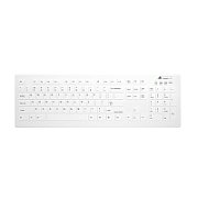 CHERRY Keyboard AK-C8112 Medical corded sealed [DE] white IP68 kabelgebunden, vollversiegelt, IP68