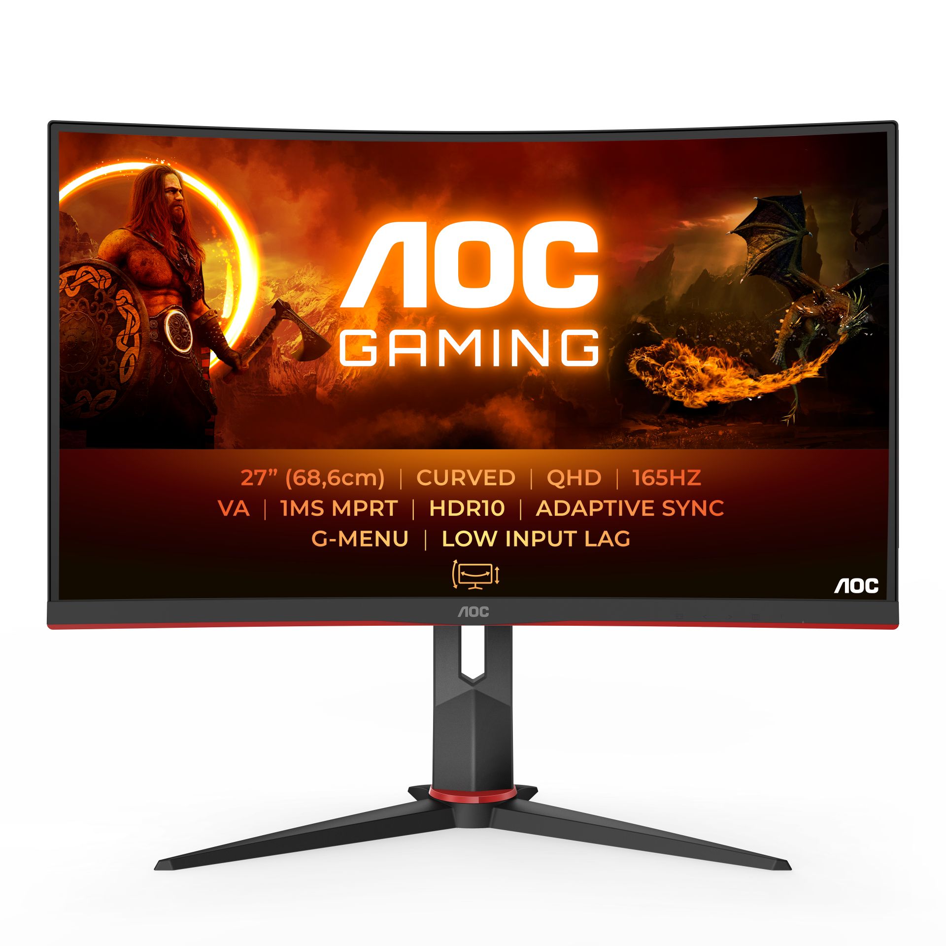 AOC MONITOR 27  AOC CQ27G2S/BK