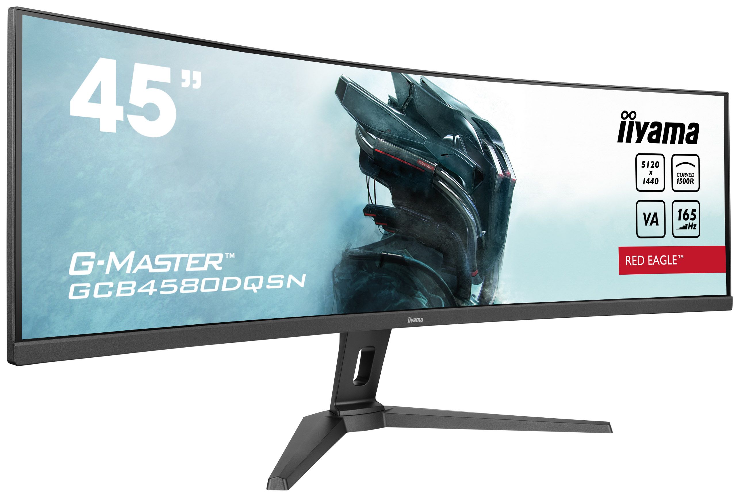 Monitor 45 inch LED IIyama G-Master Red Eagle GCB4580DQSN-B1 5120 x 1440 pixeli, 165 Hz, 0.8 ms, Negru