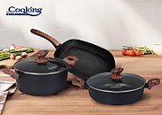 SET GATIT 5 PIESE ALUMINIU FORJAT, MALTA, COOKING BY HEINNER