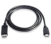 DP 1.2 TO HDMI CABLE 3M BLACK/M/M GOLD 4K30HZ