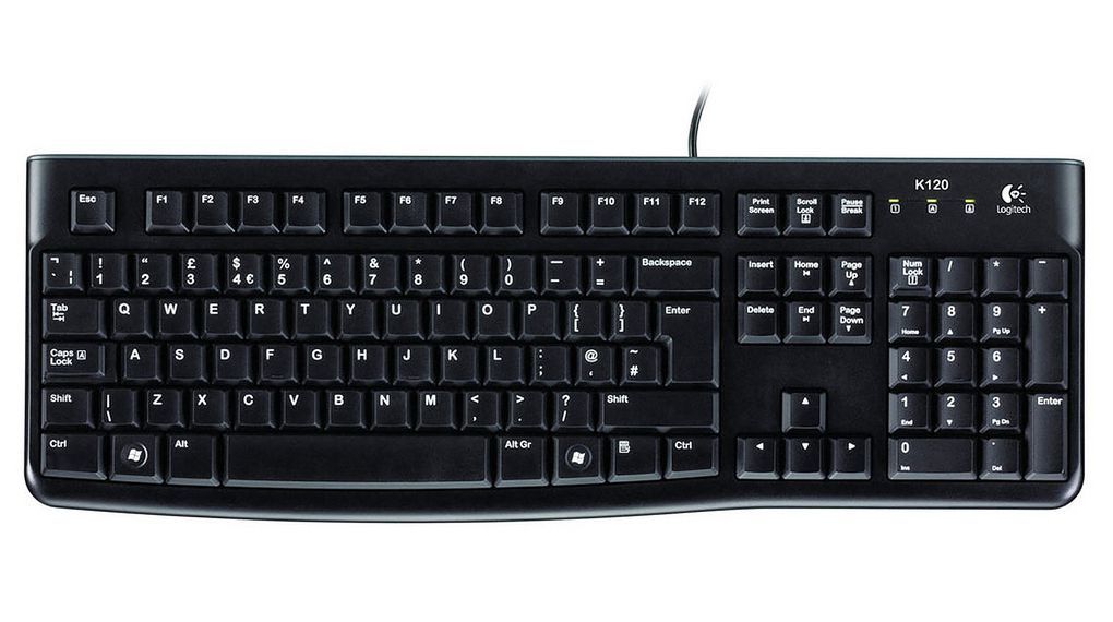 KEYBOARD K120 FOR BUSINESS/BLK - UKR - EMEA