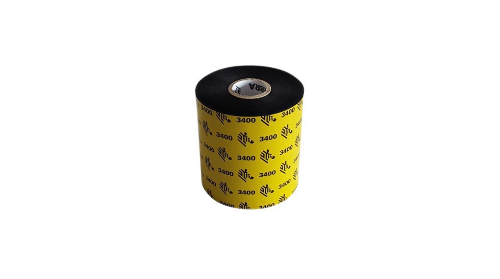 Wax/Resin Ribbon, 110mmx450m, 3400 High Performance, 25mm core, 6/box