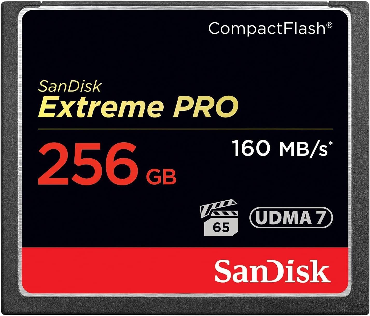 COMPACT FLASH CARD 256GB/EXTREME PRO 160MB/S VERSION