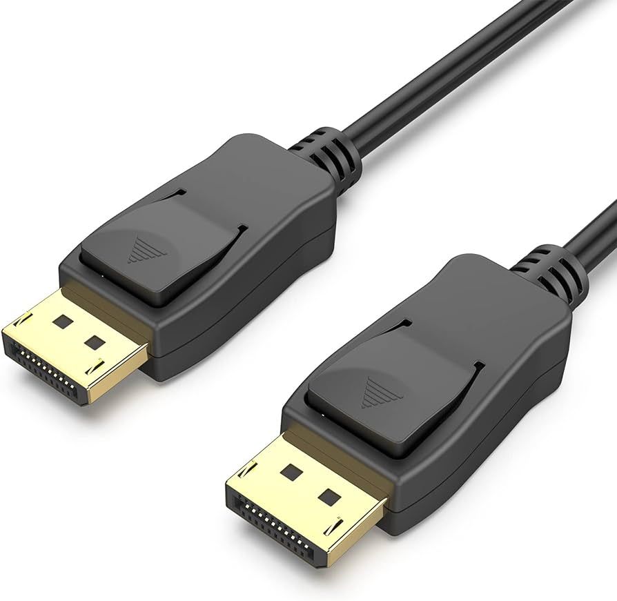 1M DP DVI CABLE M-M BLACK/M/M GOLD FULL HD